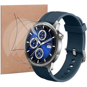 MEMELOKA 3 Piezas Protector de Pantalla Realme Watch S2, TPU Película de Flexible con Marco de Instalación, Alta Definición y