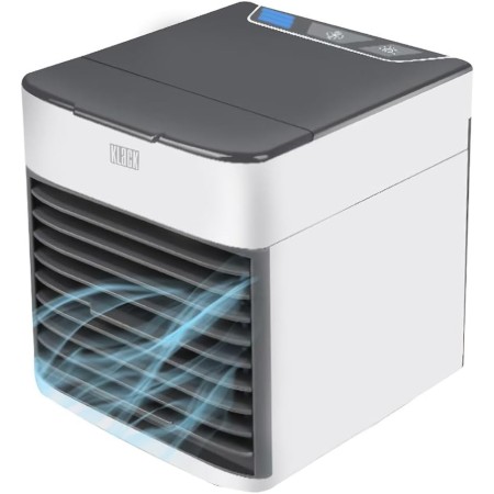 Klack Ventilador Portátil Aire Acondicionado Sobremesa USB con Luz Nocturna