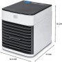 Klack Ventilador Portátil Aire Acondicionado Sobremesa USB con Luz Nocturna