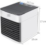 Klack Ventilador Portátil Aire Acondicionado Sobremesa USB con Luz Nocturna
