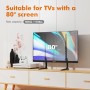 GRIFEMA Soporte TV Pie para Pantallas de 22"-80" Pantalla LED/OLED/Curva/Plana, Soporte Television Pie Carga Máx. 50 kg, MAX