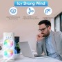 Anluomania Aire Acondicionado Portatil, Mini Enfriador de Aire, USB Mini Ventilador, 600ml Enfriador Evaporativo, 3 Velocidades,
