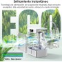 Aire acondicionado portátil, ventilador de 1700 ml, 4 vientos,2 Funciones de pulverización,7 LED de color,USB-C,Cronómetro