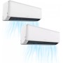 INFINITON | Aire Acondicionado MULTI SPLIT-A323B | 9000 + 12000 BTU | Inverter | Eficiencia A++/A+ | R32 | WiFi |