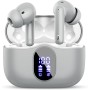 Auriculares Inalámbricos, Bluetooth 5.3 con HD Micrófono HiFi Estéreo Pantalla LED, Reducción de Ruido, 13 mm Controlador