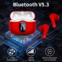 Auriculares Inalámbricos, Bluetooth 5.3 con HD Micrófono HiFi Estéreo Pantalla LED, Reducción de Ruido, 13 mm Controlador