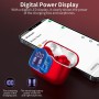 Auriculares Inalámbricos, Bluetooth 5.3 con HD Micrófono HiFi Estéreo Pantalla LED, Reducción de Ruido, 13 mm Controlador