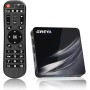 GREVA Android TV Box 11.0, 4K Android Box with Amlogic S905W2 CPU 4GB RAM 32GB ROM Dual-Band 2.4/5.8Ghz 10/100M Ethernet Support
