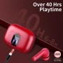 Auriculares Inalámbricos, Bluetooth 5.3 con HD Micrófono HiFi Estéreo Pantalla LED, Reducción de Ruido, 13 mm Controlador