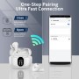 Auriculares Inalámbricos, Bluetooth 5.3 con HD Micrófono HiFi Estéreo Pantalla LED, Reducción de Ruido, 13 mm Controlador