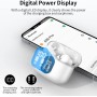 Auriculares Inalámbricos, Bluetooth 5.3 con HD Micrófono HiFi Estéreo Pantalla LED, Reducción de Ruido, 13 mm Controlador