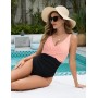 UMIPUBO Bañador Mujer Reductores Vientre Plano Talla Grande Traje de Baño de Una Pieza Cruce Torácico Sexy con Cuello en V Ropa