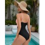 UMIPUBO Bañador Mujer Reductores Vientre Plano Talla Grande Traje de Baño de Una Pieza Cruce Torácico Sexy con Cuello en V Ropa