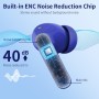 Auriculares Inalámbricos, Bluetooth 5.3 con HD Micrófono HiFi Estéreo Pantalla LED, Reducción de Ruido, 13 mm Controlador