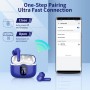 Auriculares Inalámbricos, Bluetooth 5.3 con HD Micrófono HiFi Estéreo Pantalla LED, Reducción de Ruido, 13 mm Controlador
