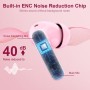 Auriculares Inalámbricos, Bluetooth 5.3 con HD Micrófono HiFi Estéreo Pantalla LED, Reducción de Ruido, 13 mm Controlador