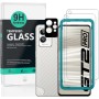 Ibywind Cristal Templado para Realme GT 2 Pro 5G 6.7",[2 Piezas],con Metálico Protector de Lente de Cámara,Atrás Pegatina