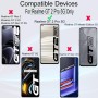 Ibywind Cristal Templado para Realme GT 2 Pro 5G 6.7",[2 Piezas],con Metálico Protector de Lente de Cámara,Atrás Pegatina