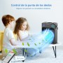 FethFire Aire Acondicionado Portatil Silencioso,1200ML Enfriador de Aire con Mando,3 Velocidades,3 Modos,2-8H Timer,7 LEDs,10W