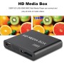 Reproductor Multimedia, Mini 1080p Full HD Ultra Digital Media Player Box, Compatible con USB MMC RMVB MP3 AVI MKV (Enchufe de