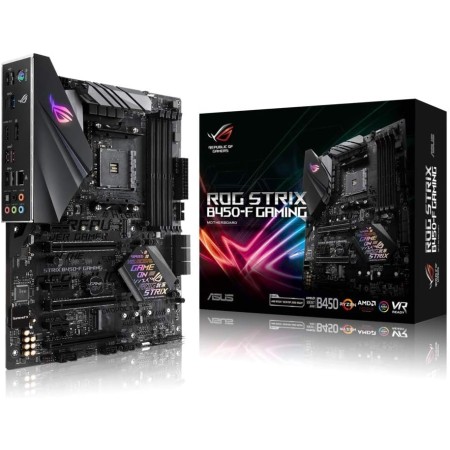 ASUS ROG Strix B550-F Gaming - Placa Base Gaming ATX AMD AM4 con VRM de 14 Fases, PCIe 4.0, Intel 2,5 GB LAN, Dual M.2,
