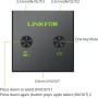 LiNKFOR Conmutador de Audio Estéreo 3.5mm,Mini Conmutador de Audio Bidireccional 2(1)-In-1(2)-out con 3.5mm Cable,Switch de