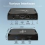 X96 Max Plus Ultra TV Box Android 11 Amlogic S905X4 4 GB 32 GB soporte AV1 8 K Dual WiFi BT con teclado i8