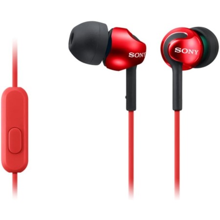 Sony MDR-EX110AP - Auriculares in-ear (con micrófono, control remoto integrado), blanco