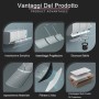 Universal Deflector Aire Acondicionado, Ajustable Deflector de Viento de Aire Acondicionado, Aire Acondicionado Escudo de Viento