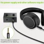 LiNKFOR Conmutador de Audio Estéreo 3.5mm,Mini Conmutador de Audio Bidireccional 2(1)-In-1(2)-out con 3.5mm Cable,Switch de