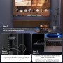Aceele Transmisor y Receptor HDMI Inalámbrico, Decodificación 4K Salida 1080P, 2.4G/5.8G Extensor HDMI con 165FT de Alcance de