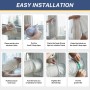 Loviga Kit de Sellado para Ventana de Aire Acondicionado Portátil, Efecto de Sellado 100% para AC y Secadora, Ajustable