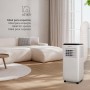 Ufesa A7 Aire Acondicionado Portátil 3en1, Refrigeración, Ventilación y Deshumidificación, 7000 BTU/día, Silencioso, Pantalla