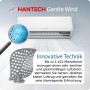 HANTECH Split aire acondicionado H-PRO función de calefacción y refrigeración, filtro de aire, WIFI, material de montaje (9000