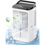 Aire acondicionado portátil, ventilador de 1.5L, 4 velocidades, iluminación LED de 7 colores, 2 funciones de pulverización y