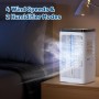 Aire acondicionado portátil, ventilador de 1.5L, 4 velocidades, iluminación LED de 7 colores, 2 funciones de pulverización y