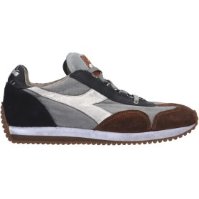 Diadora Zapatos Heritage Equipe H Dirty Stone Wash Evo Zapatillas Unisex High Rise/White Gris Blanco