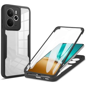 SEAHAI Transparente Funda para Realme 14 5G / Realme 14T 5G, con Protector de Pantalla Incorporado, Antigolpes Militar PC + TPU