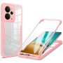 SEAHAI Transparente Funda para Realme 14 5G / Realme 14T 5G, con Protector de Pantalla Incorporado, Antigolpes Militar PC + TPU