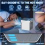Mini Aire Acondicionado Portátil Tamaño Reducido Humidificador Purificador Filtra Aire Diferentes Luces LED Conexión USB