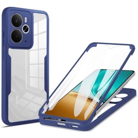SEAHAI Transparente Funda para Realme 14 5G / Realme 14T 5G, con Protector de Pantalla Incorporado, Antigolpes Militar PC + TPU