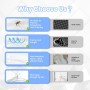 Gruntbear Kit Ventana Aire Acondicionado Portatil, 400CM Sello Ventana Universal para AC Móvil y Secadora AC Window Kit Que
