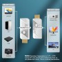 HDMI Inalámbrico Transmisor y Receptor, HDMI Wireless para Transmitir Vídeo y Audio en PC/Portátil a Monitor/TV Box/Proyector,