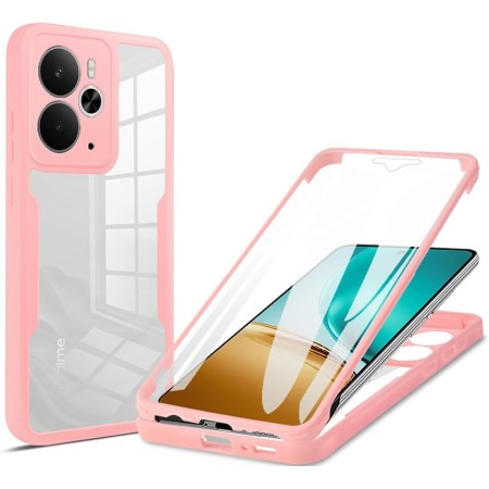 SEAHAI Transparente Funda para Realme 14 5G / Realme 14T 5G, con Protector de Pantalla Incorporado, Antigolpes Militar PC + TPU