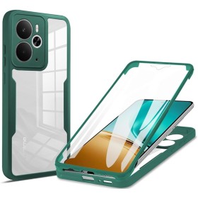 SEAHAI Transparente Funda para Realme 14 5G / Realme 14T 5G, con Protector de Pantalla Incorporado, Antigolpes Militar PC + TPU