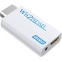GANA Wii a HDMI Adaptador, Wii a HDMI convertidor Conector con Salida de vídeo de 1080p/720p y 3,5 mm Audio - Soporta Todos los