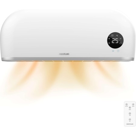 Cecotec Calefactor Eléctrico Bajo Consumo Cerámico Ready Warm 5200 Box Ceramic. 2000 W, Pantalla Digital, IPX2, Temporizador, 3