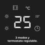 Cecotec Calefactor Eléctrico Bajo Consumo Cerámico Ready Warm 5200 Box Ceramic. 2000 W, Pantalla Digital, IPX2, Temporizador, 3