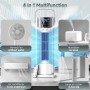 Aire Acondicionado Portátil, Ventilador con Refrigeración por agua, Humidificador con Mando a Distancia, Depósito de agua de 700