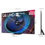 LG 65UT73006LA 65 ",UHD 4K, Serie UT73, Smart TV, WebOS24, Procesador a5, HDR10, Dolby Digital Plus, SmartTV, 3840x2160, Negro